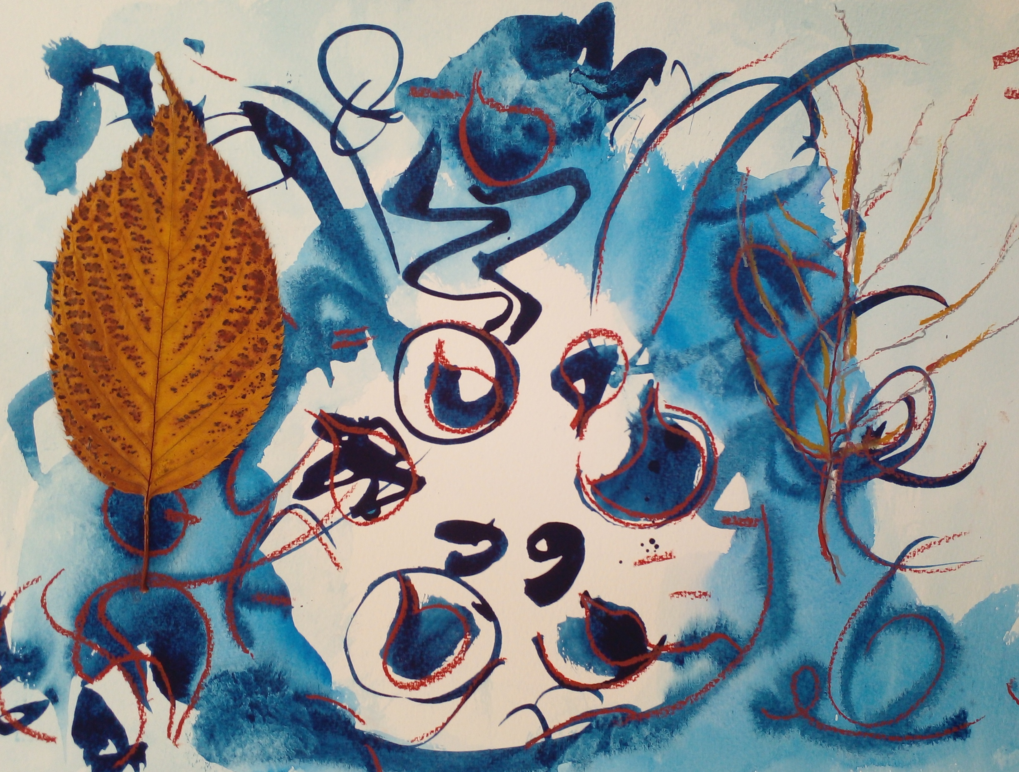 Syon Leaf, Porcelain and Drawing I